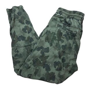 Anthropologie Green Track Pants with Relaxed Fit